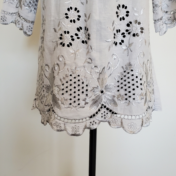 Lauren Michelle embroidered blouse - Picture 4 of 6